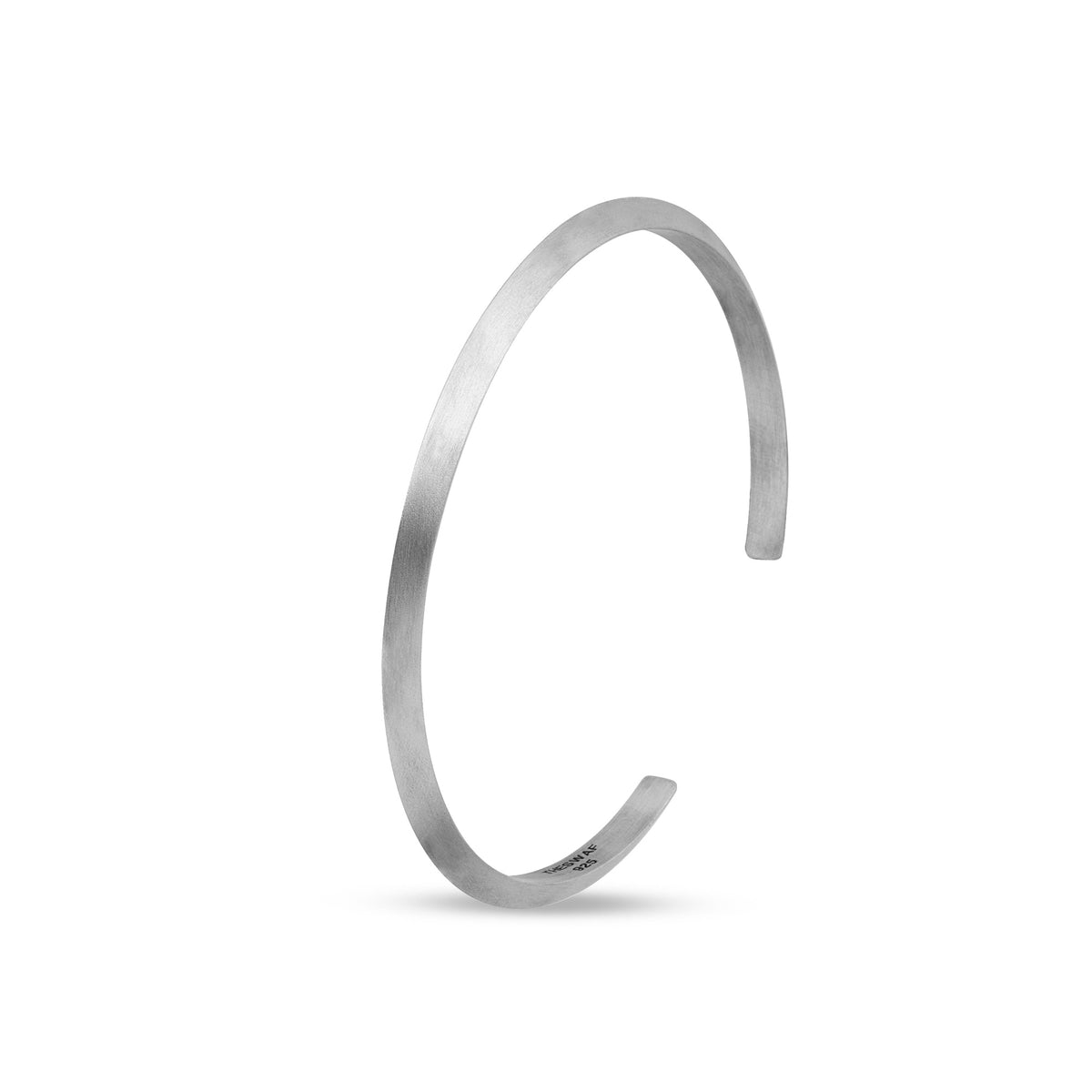 Hingabe Devotion Minimal Sterling Silver Cuff Bracelet