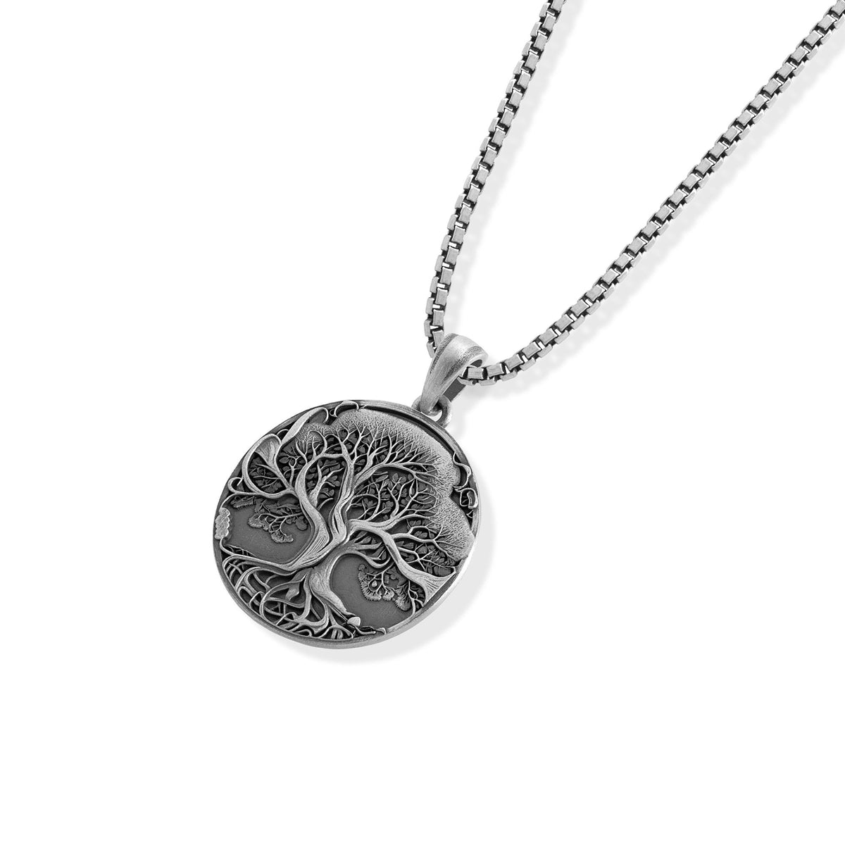 Yggdrasil Tree of Life Medallion Necklace
