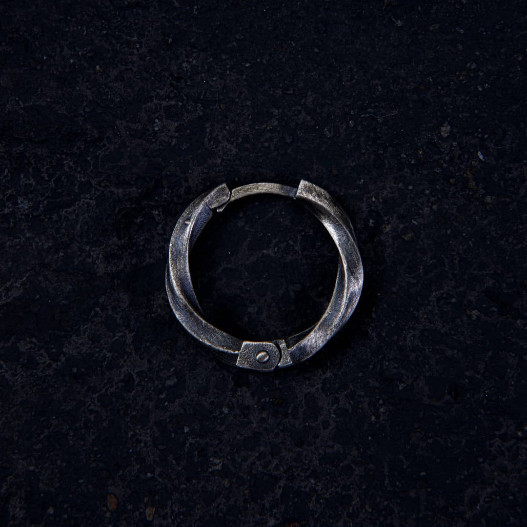 Twist of Eternity Hoop Earring