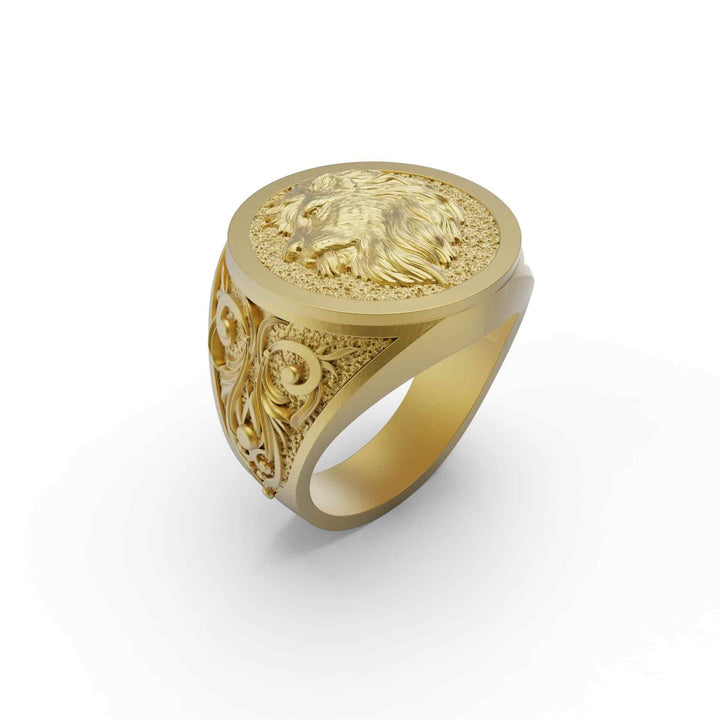 Lion Face Ring