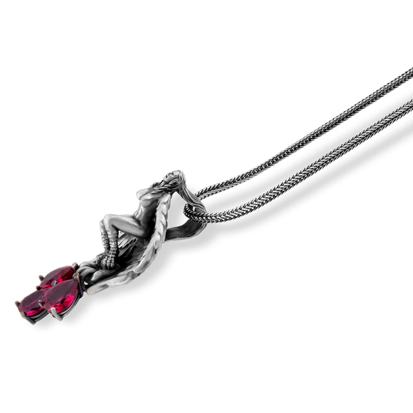Scarlet Drop Angel Pendant