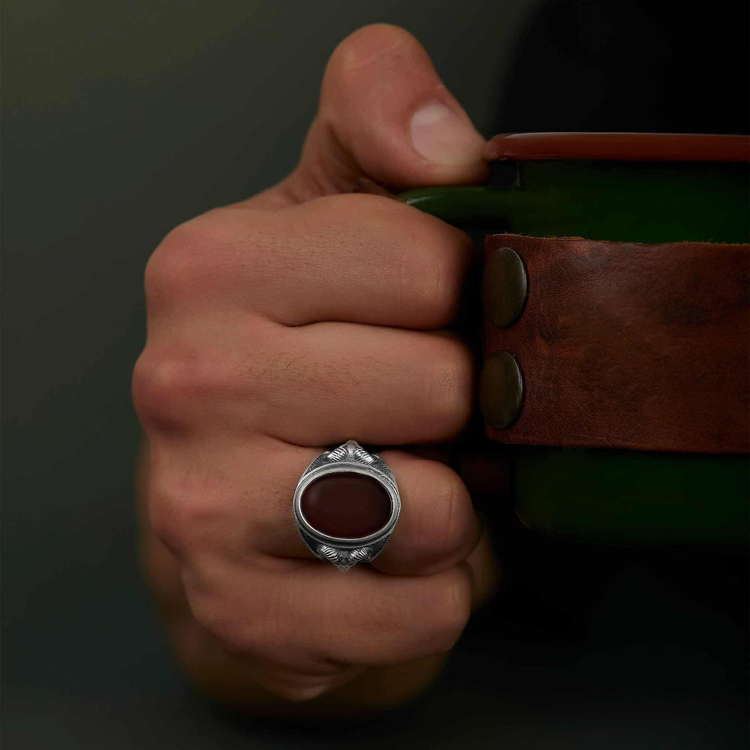 Aries Carnelian Gemstone Ring