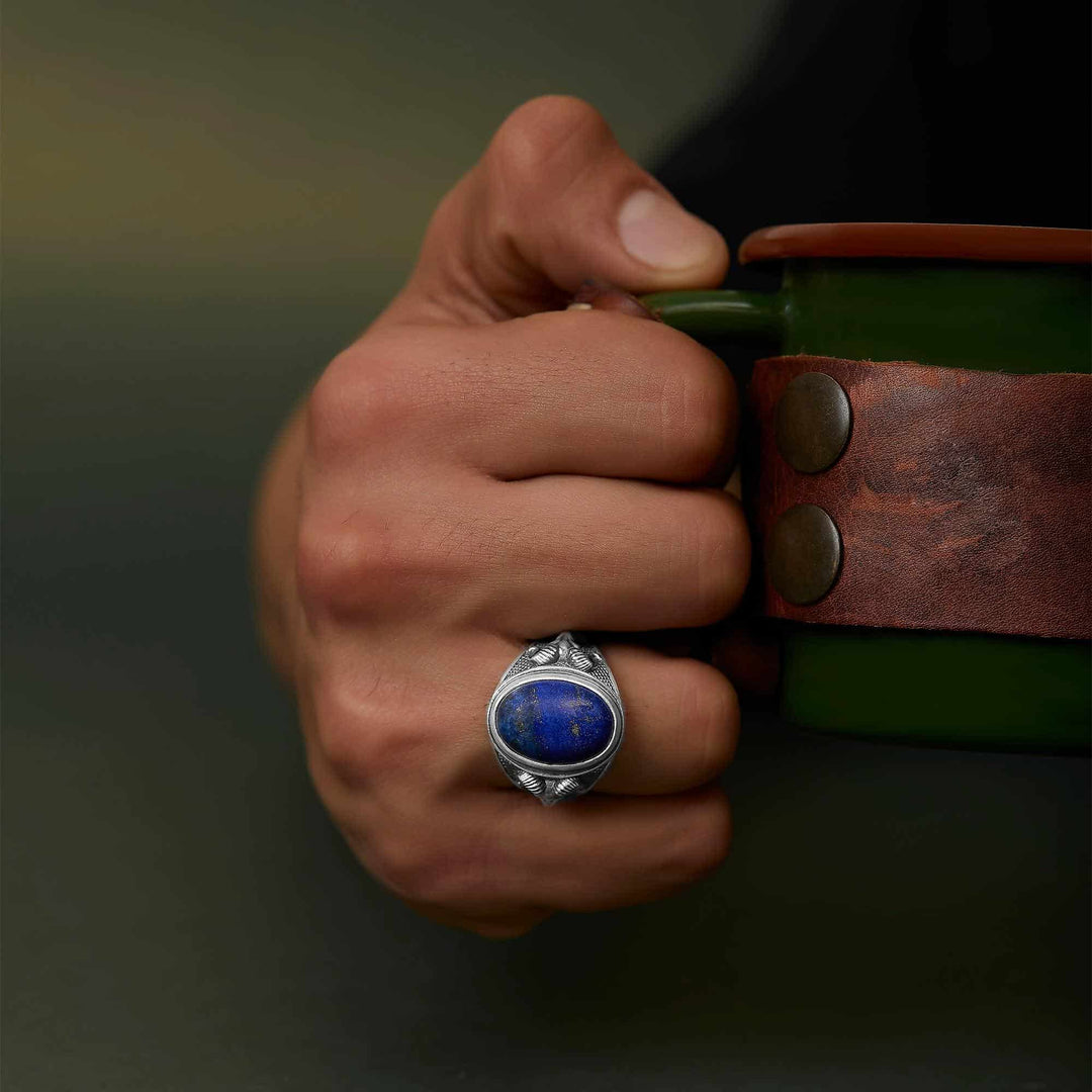 Aries Lapis Gemstone Ring