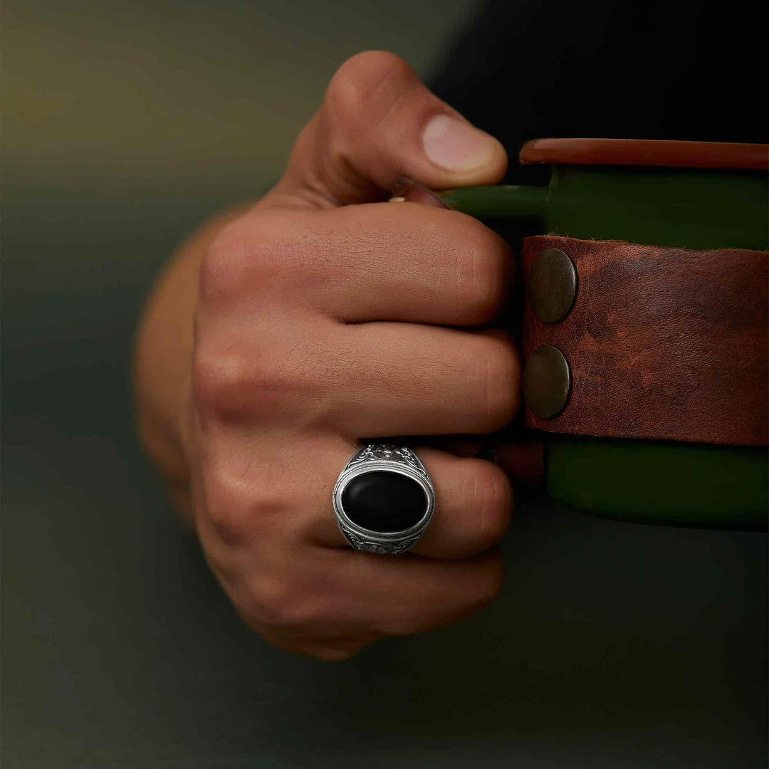 Azrael Onyx Ring