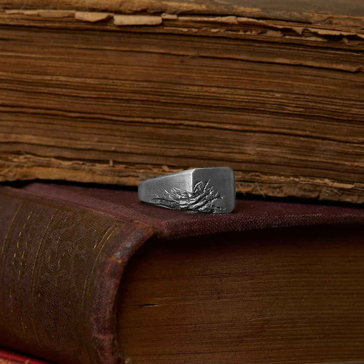 Carved Men Ring