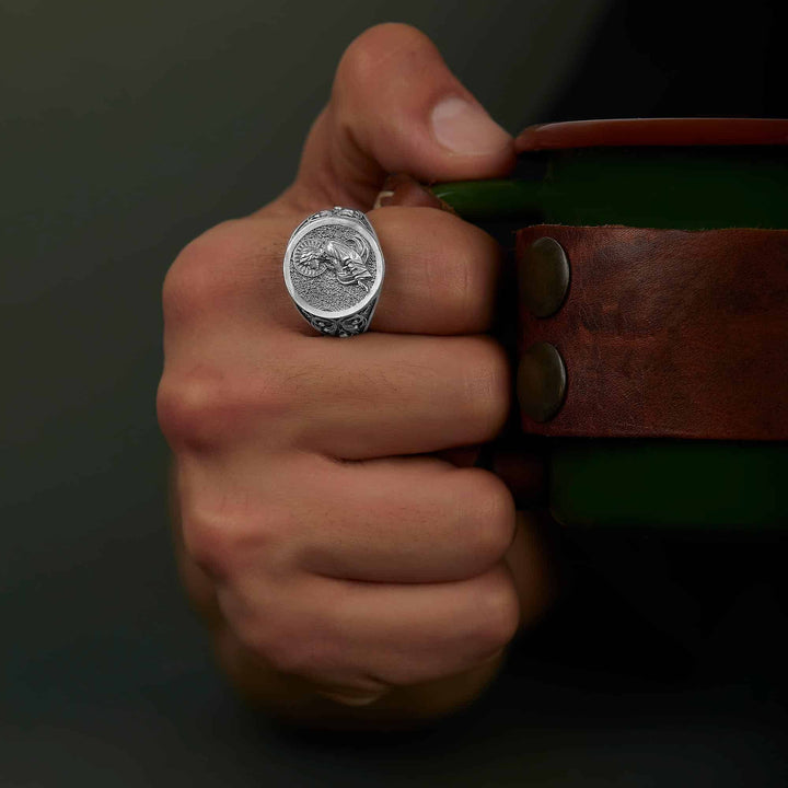 Jesus Silhouette Religious Ring