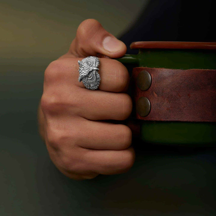 Owl Head Ring