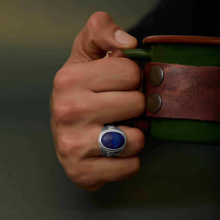 Phoenix Lapis Gemstone Ring