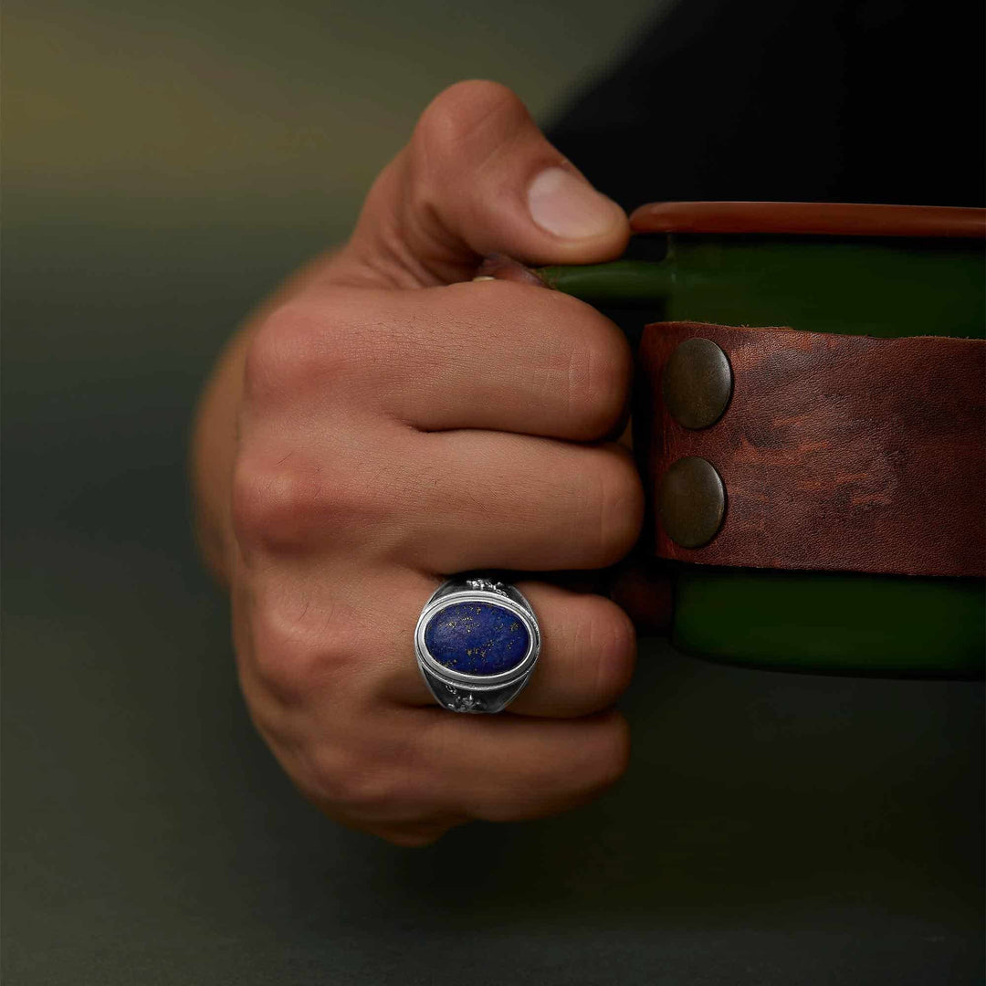 Poseidon Lapis Gemston Ring