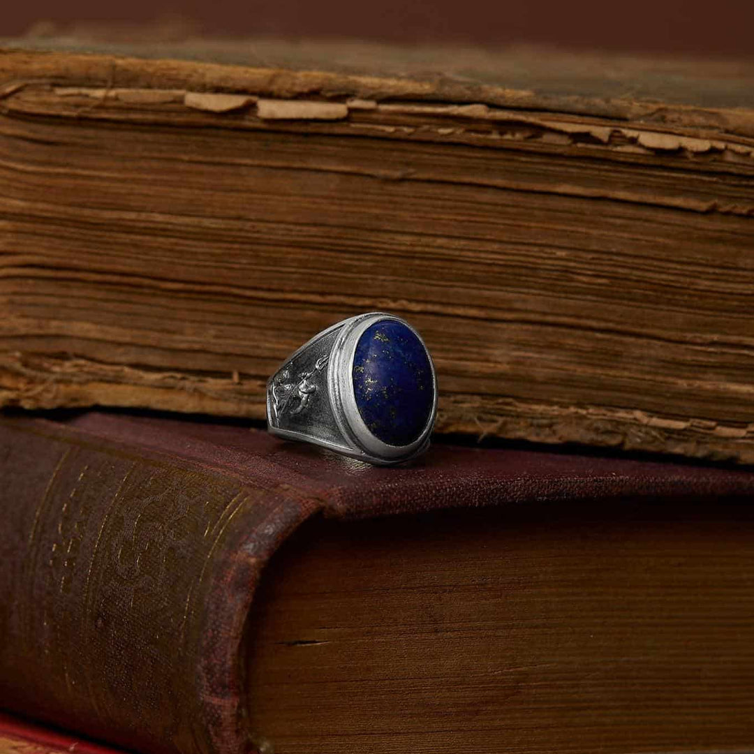 Poseidon Lapis Gemston Ring