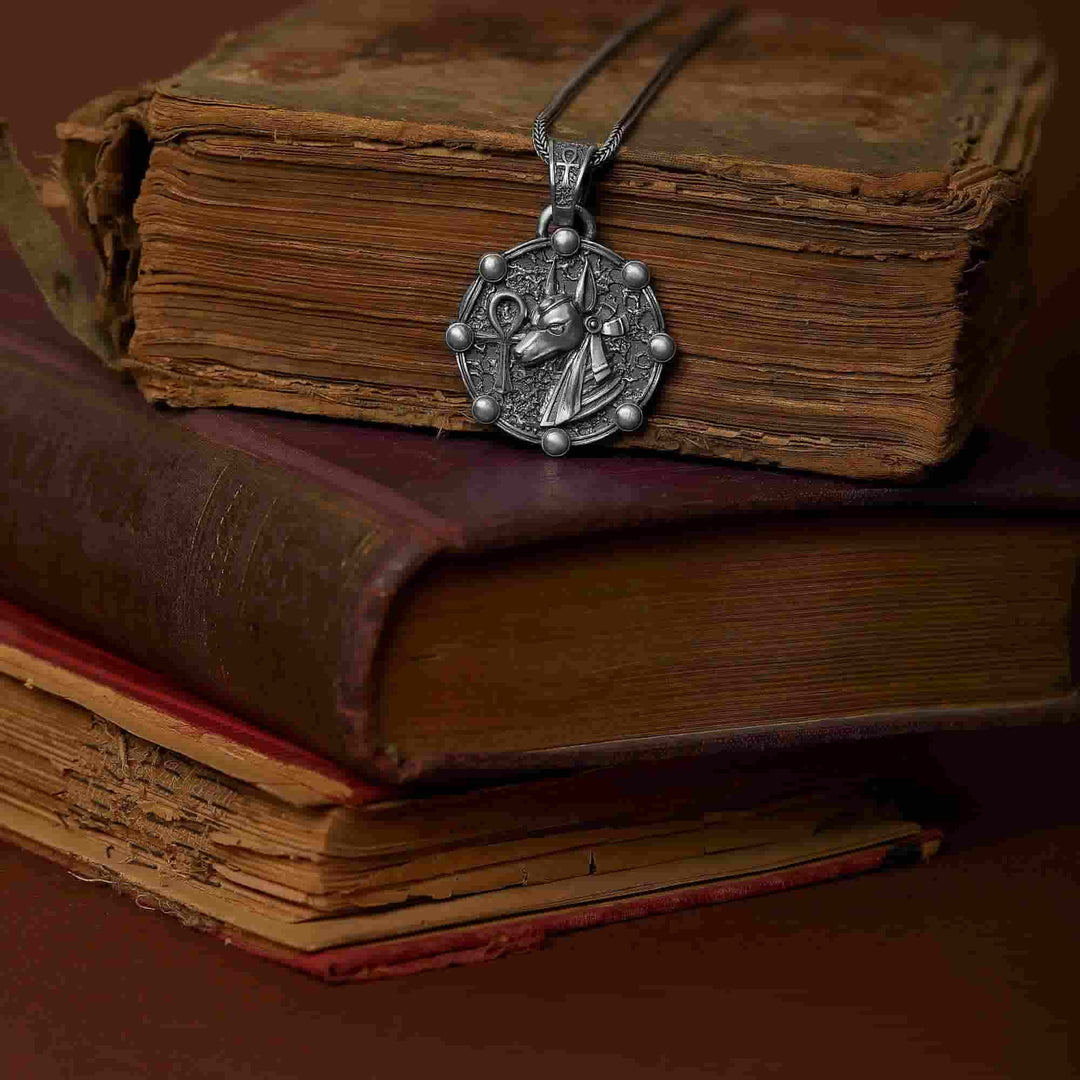 Anubis And Ankh Necklace