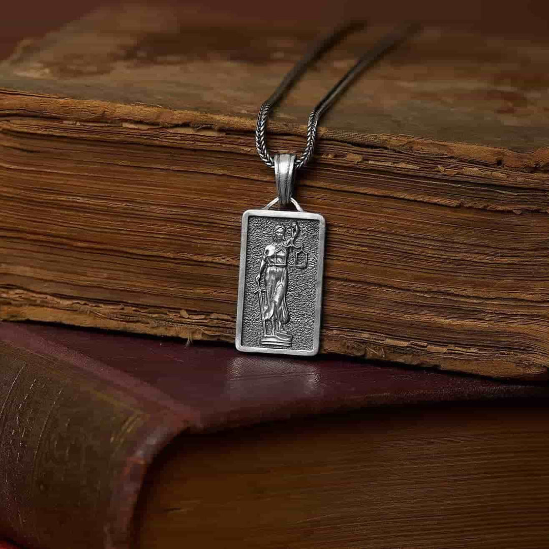 Lady Scale Of Justice Necklace
