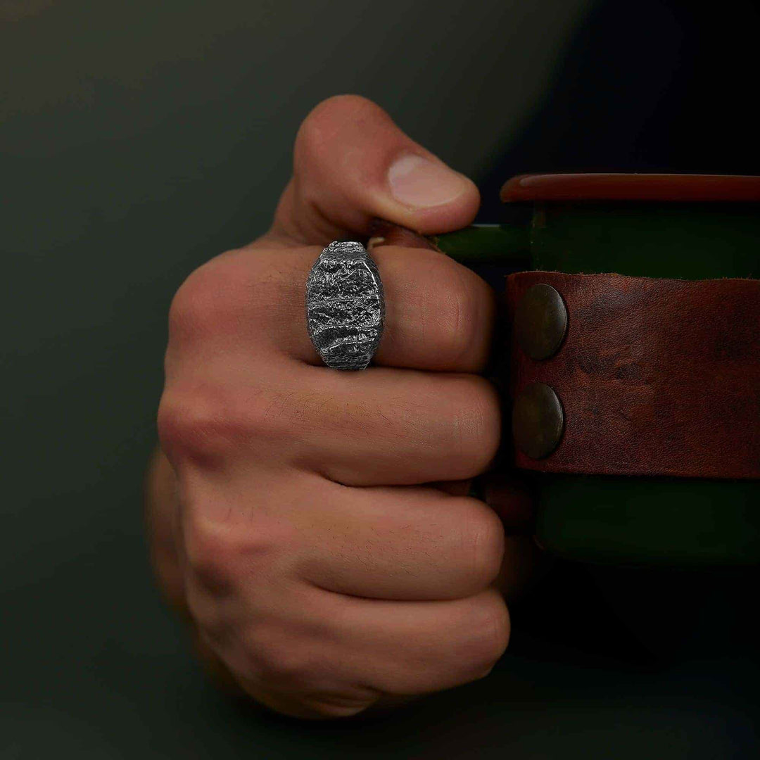 Lava Rock Surface Ring