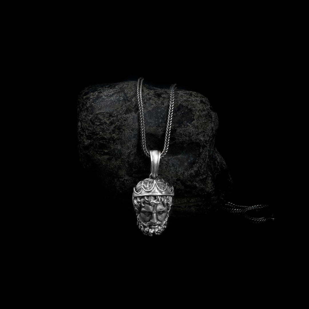 Poseidon Head Necklace