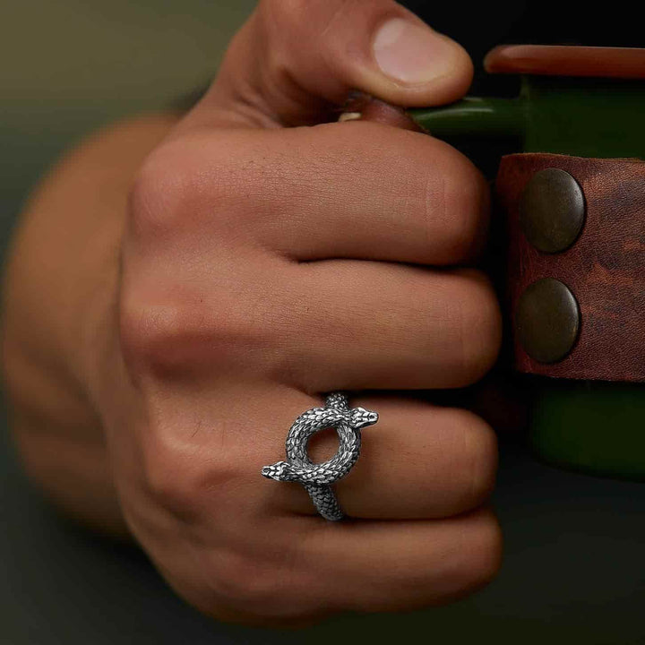 Two-Headed Snake Ring