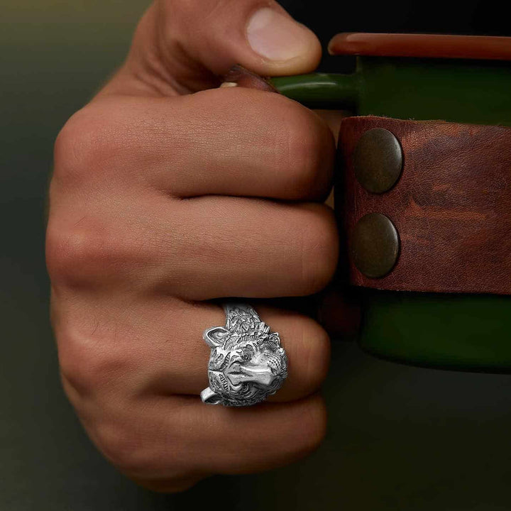 Tiger Head Ring