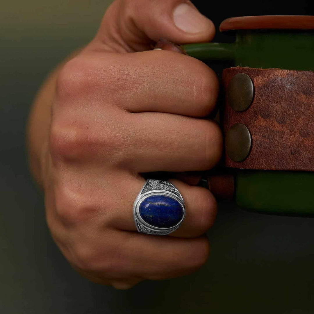 Tree Of Life Lapis Ring