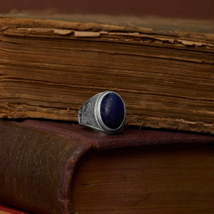Tree Of Life Lapis Ring