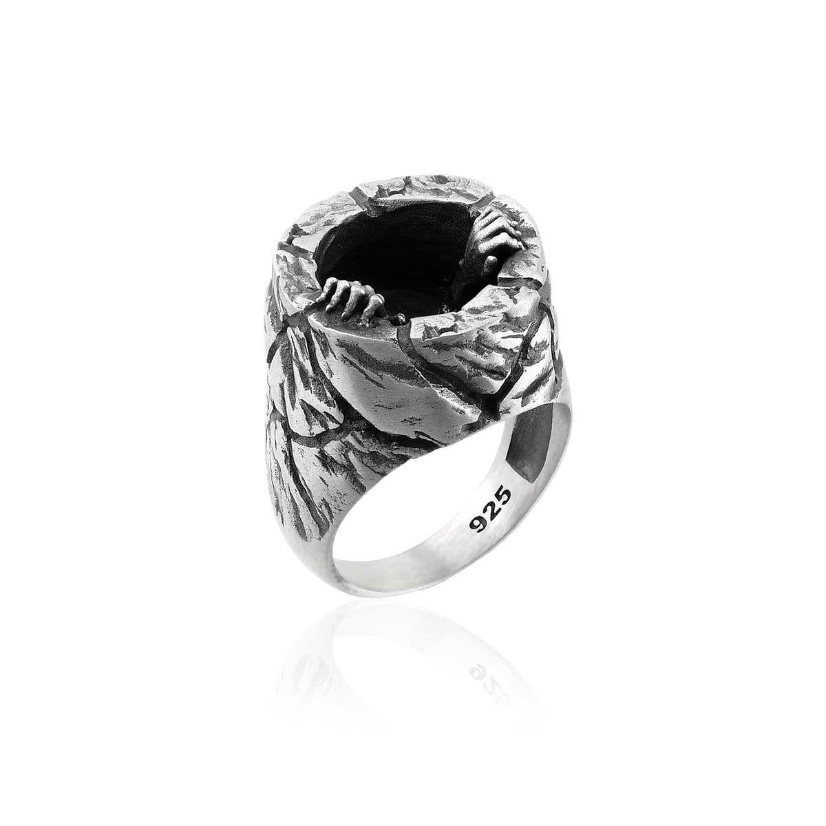 Hands of the Damned Blue Stone Ring