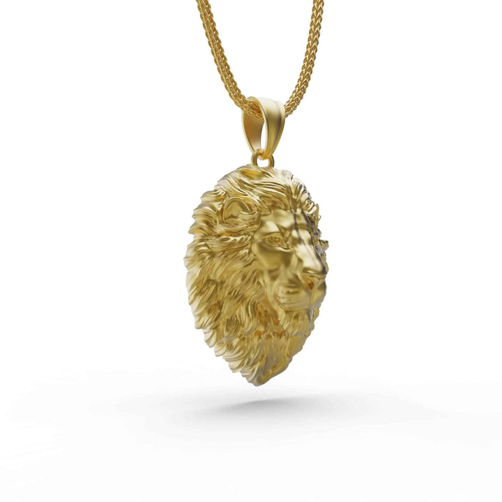Wild Lion Head Necklace