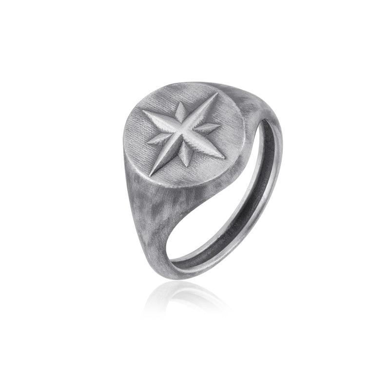North Star Compass Ring top view