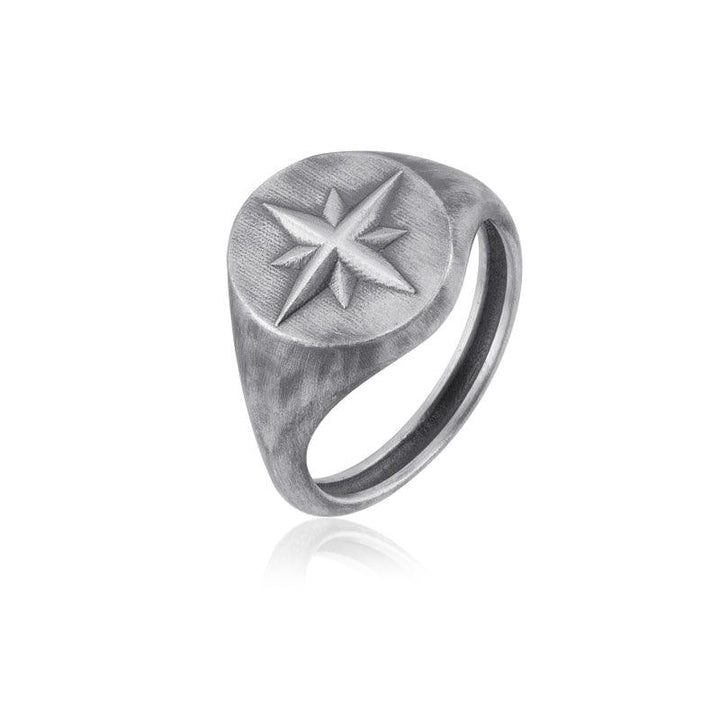 North Star Compass Ring top view