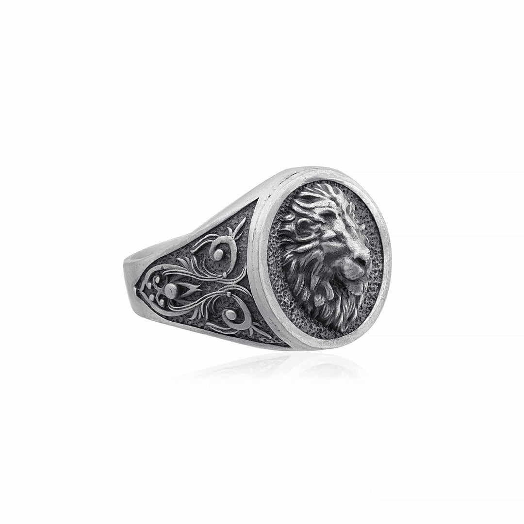 Lion Head Signet Ring