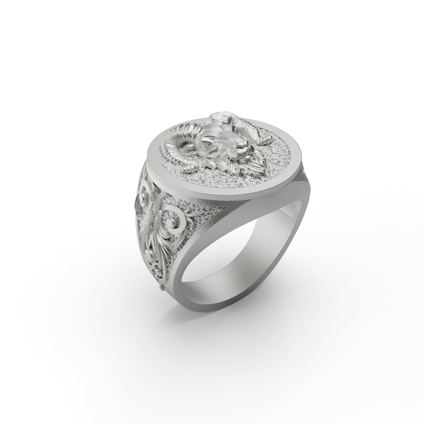 Aries Ram Head Ring