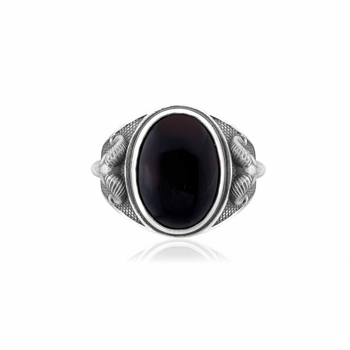 Aries Onyx Gemstone Ring
