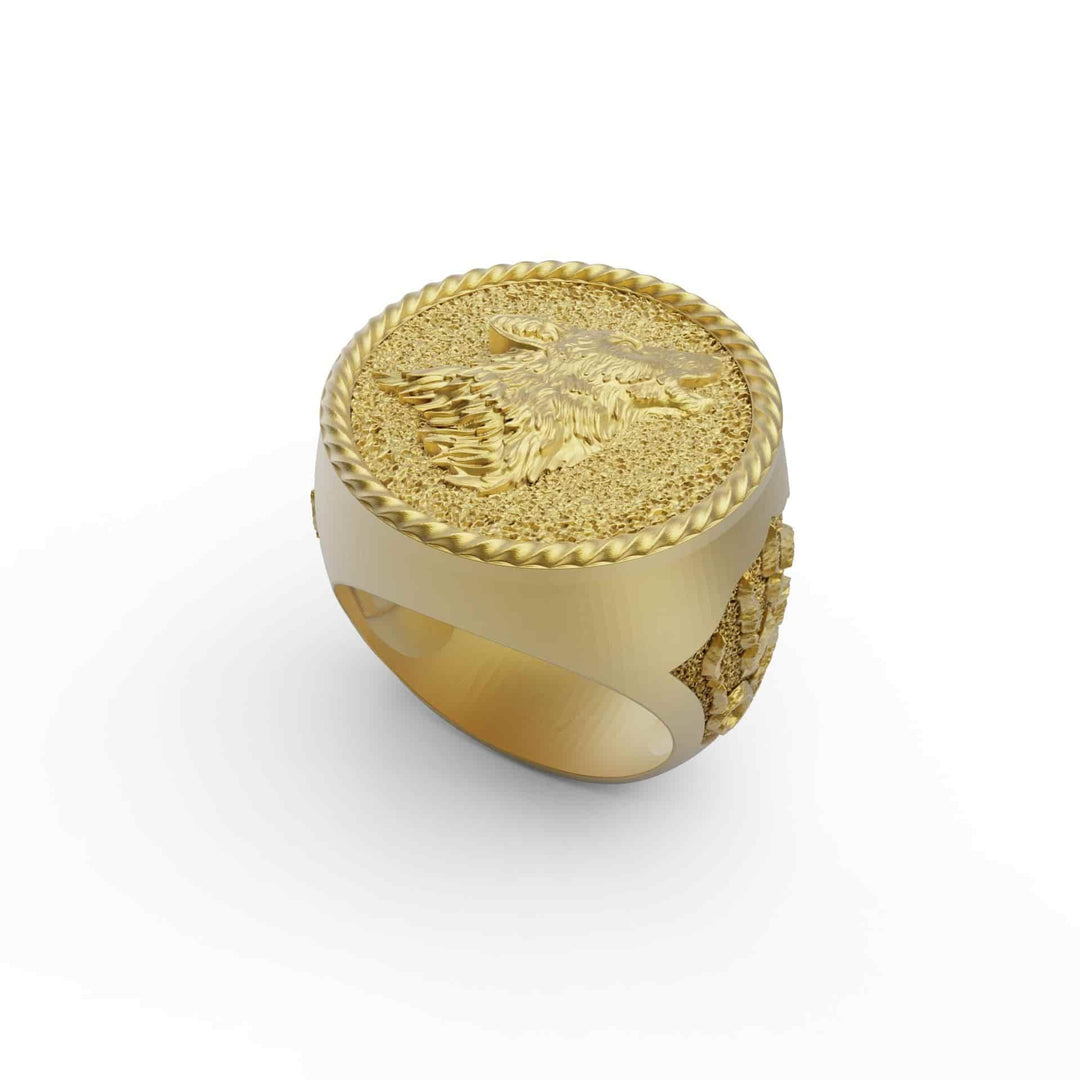 Howling Wolf Ring