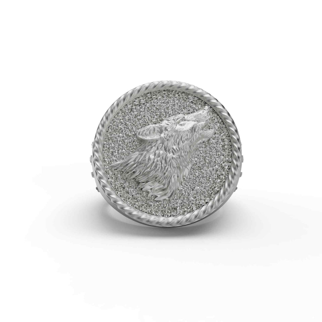 Howling Wolf Ring