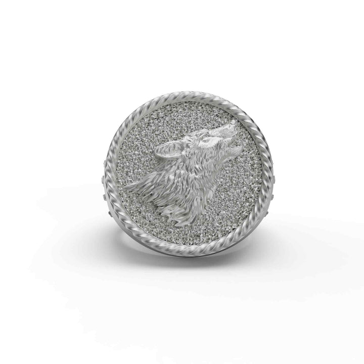 Howling Wolf Ring