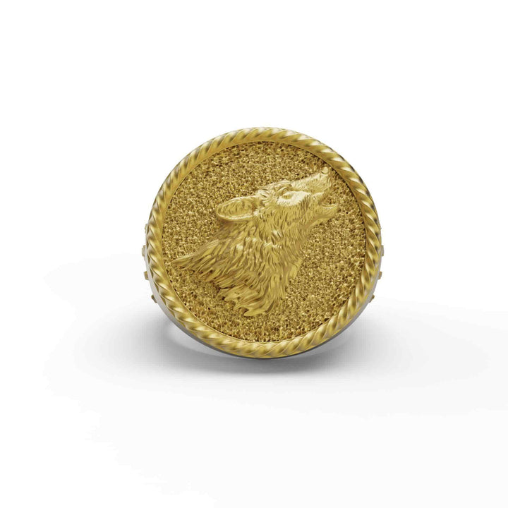 Howling Wolf Ring