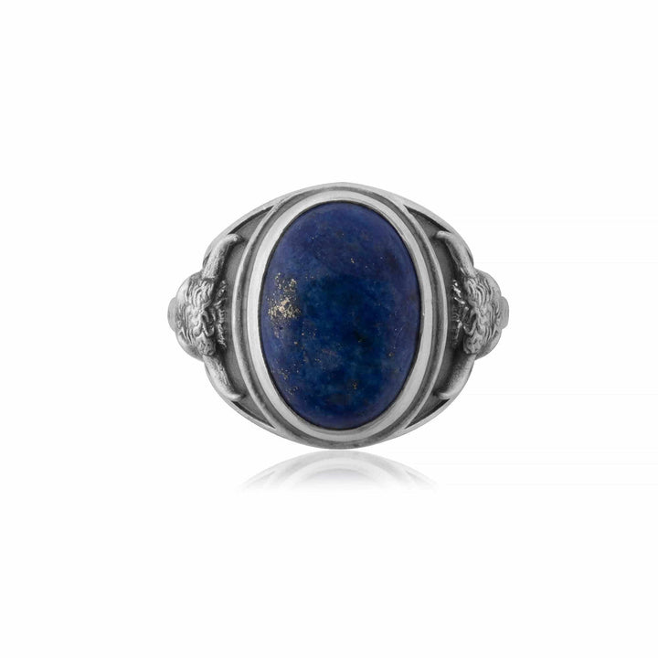 Taurus Bull Lapis Gemstone Ring