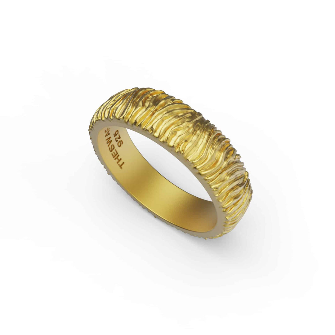 Zebra Lines Band Ring