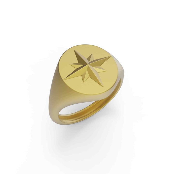 North Star Compass Ring