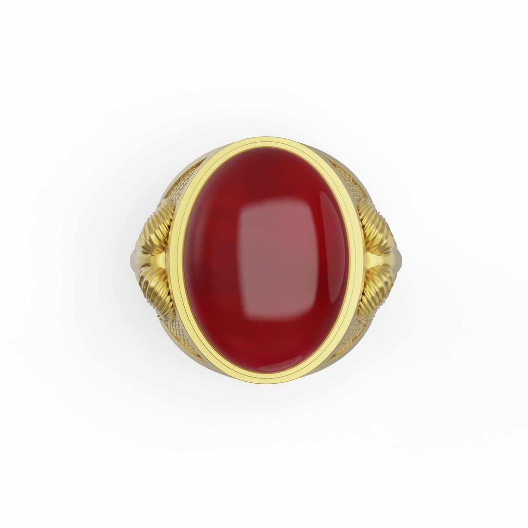 Aries Carnelian Gemstone Ring