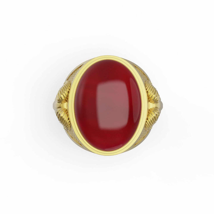 Aries Carnelian Gemstone Ring