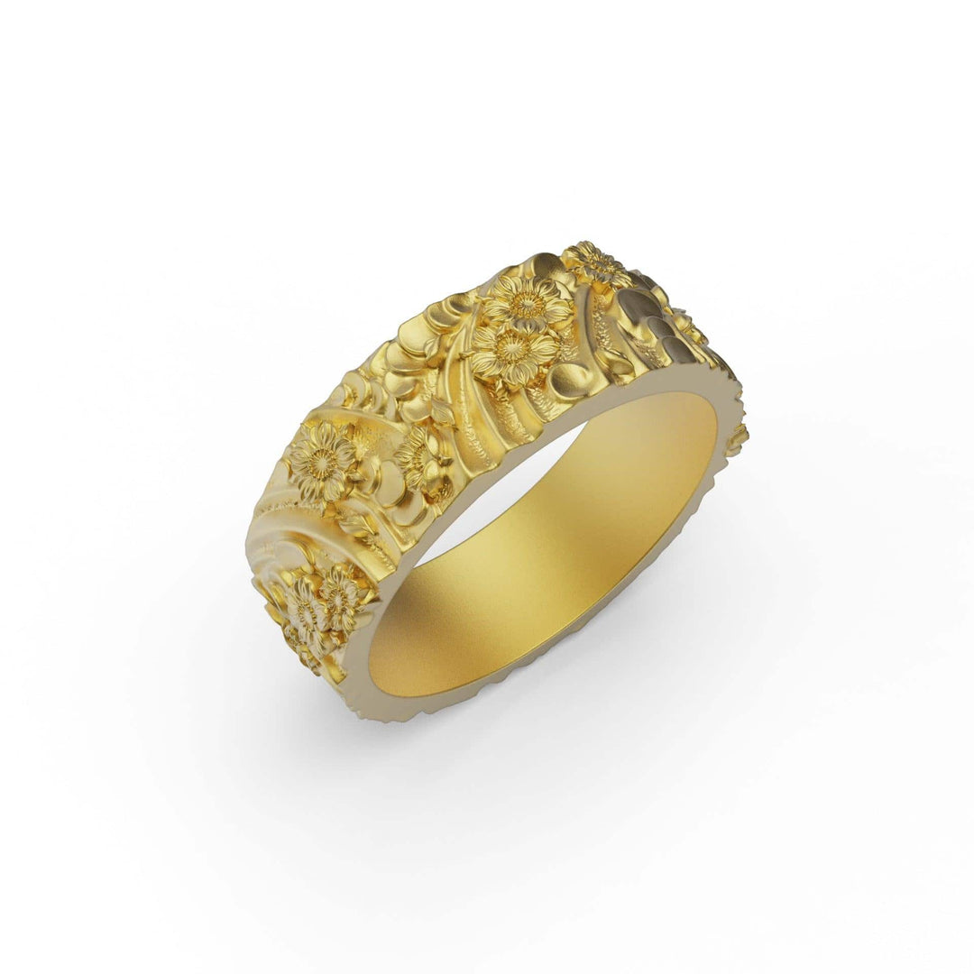Flower Band Ring