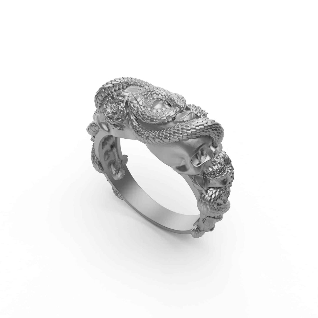 Snake Skull Ring