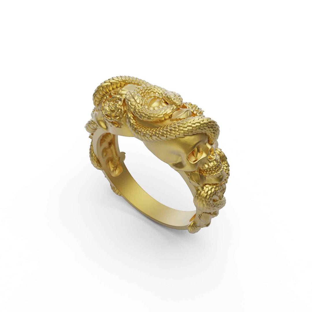 Snake Skull Ring