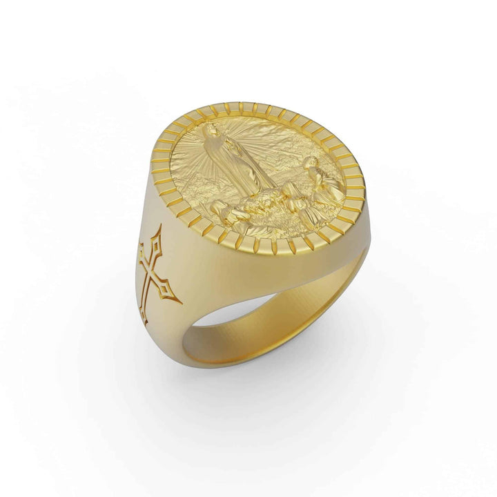 Our Lady Of Fatima Signet Ring