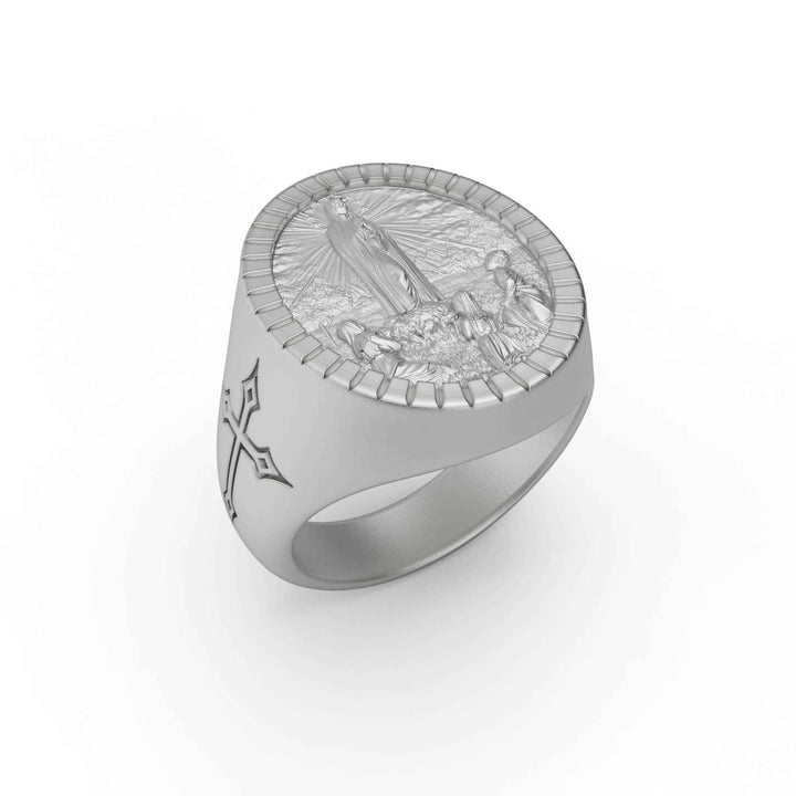 Our Lady Of Fatima Signet Ring
