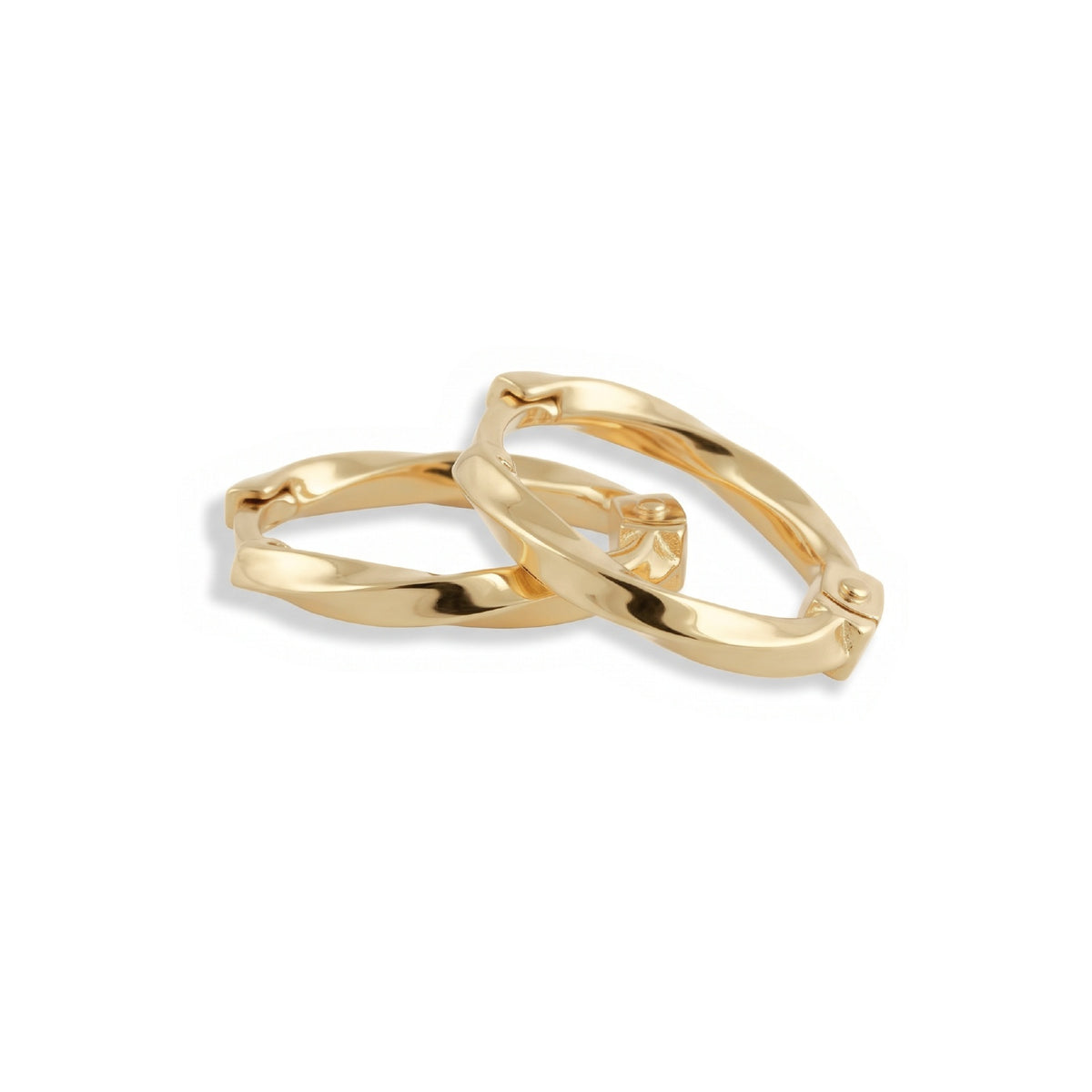 Twist of Eternity Hoop Earring