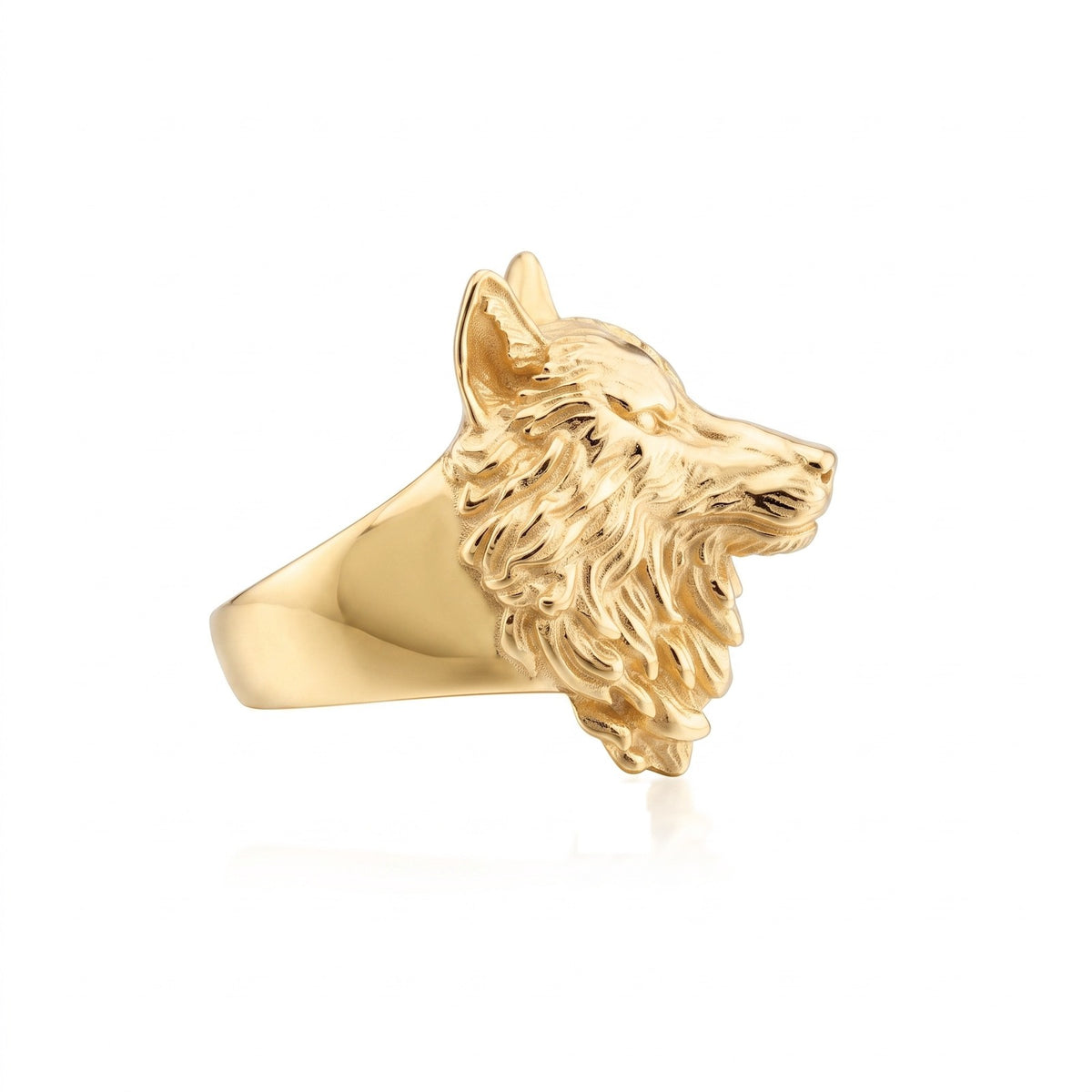 Wolf Face Ring