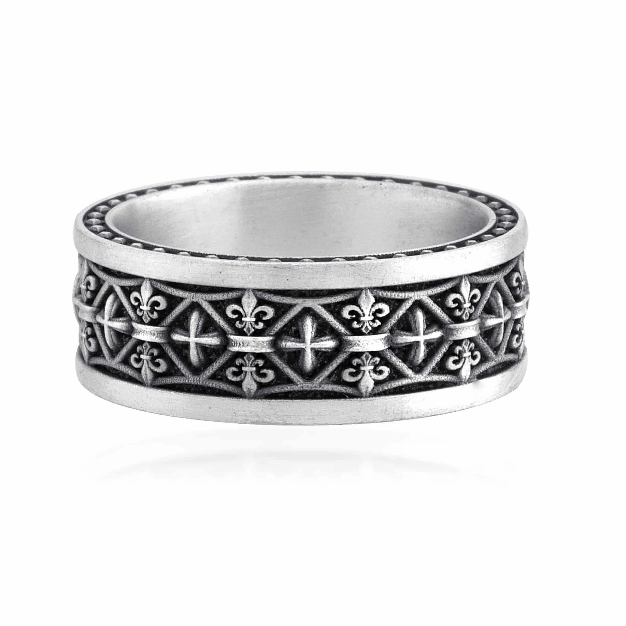 Fleur De Lis Band Ring – Theswaf