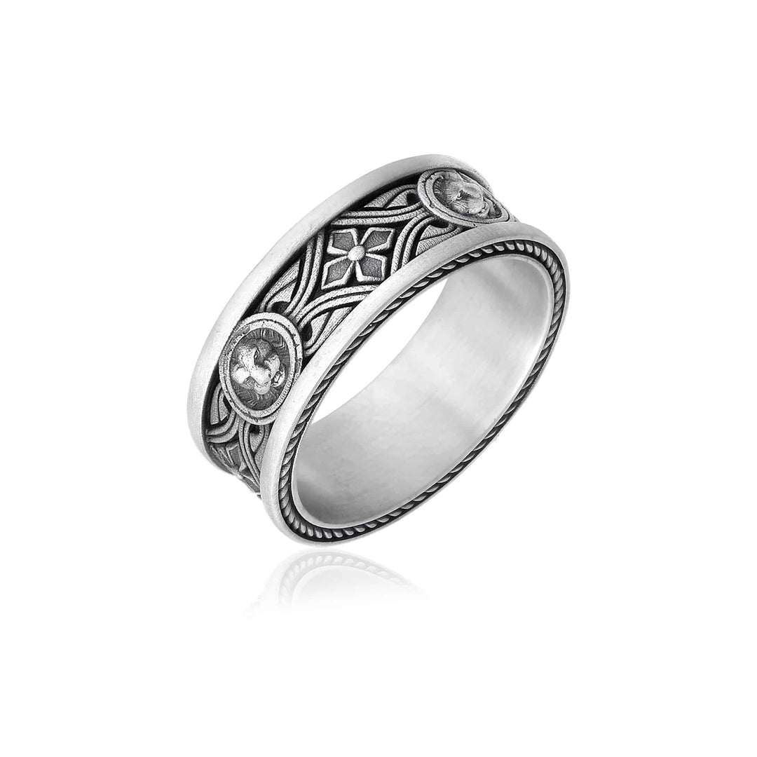 Lion Head Band Ring