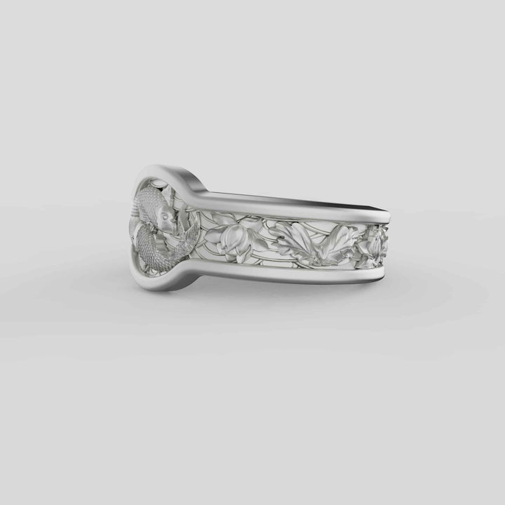 Yin Yang Koi Fish Ring