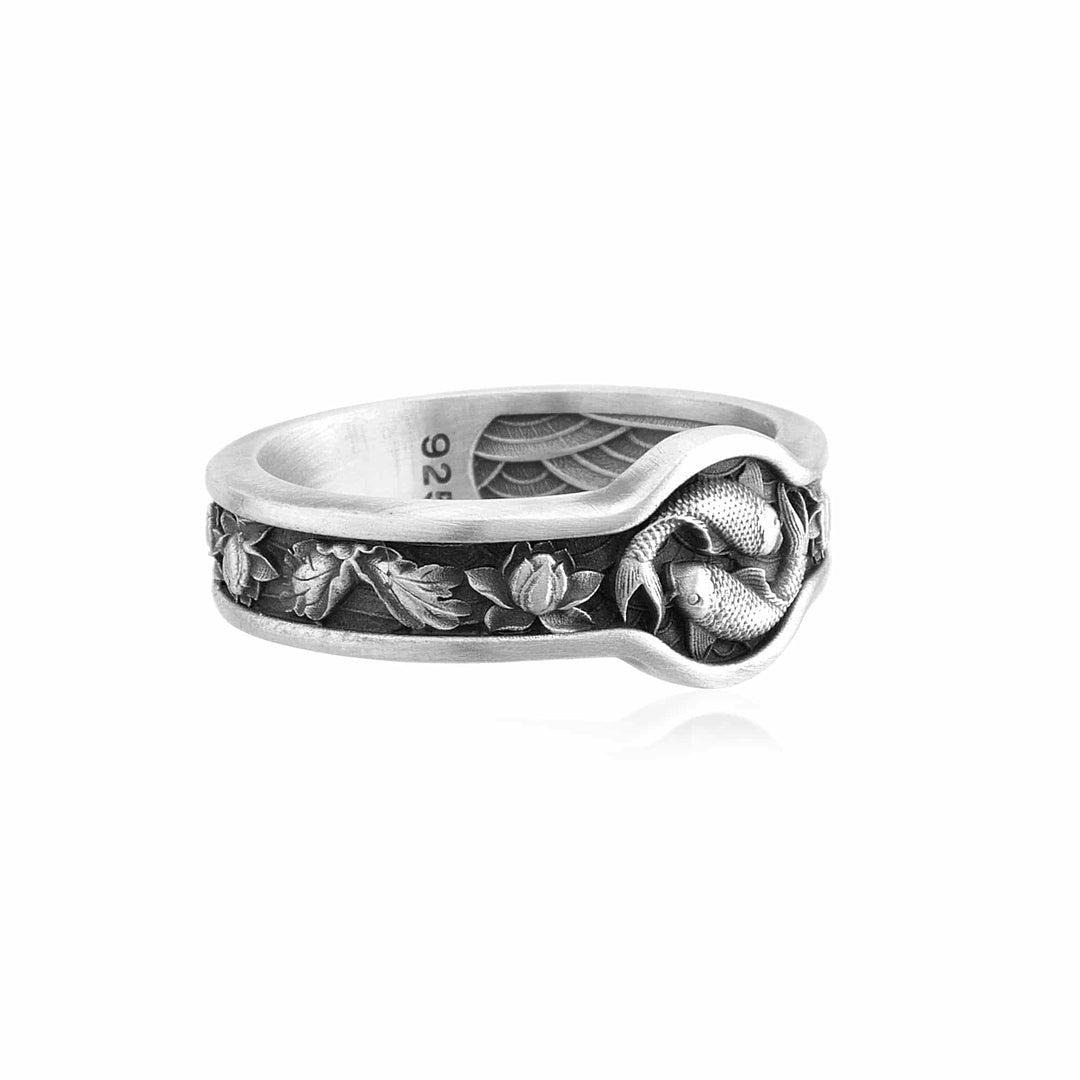 Yin Yang Koi Fish Ring