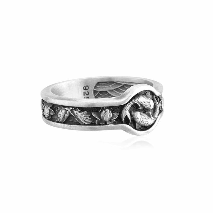 Yin Yang Koi Fish Ring